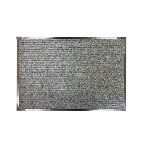 FELPUDO POLYESTER MAT DOBLE LINEA 60x90cm GRIS 25 001 IC04 123116 X