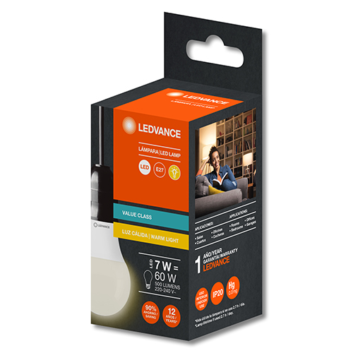 OSRAM LED CLASSIC 7W 830 CALIDA
