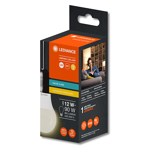OSRAM LED CLASSIC 12W/830 CALIDA