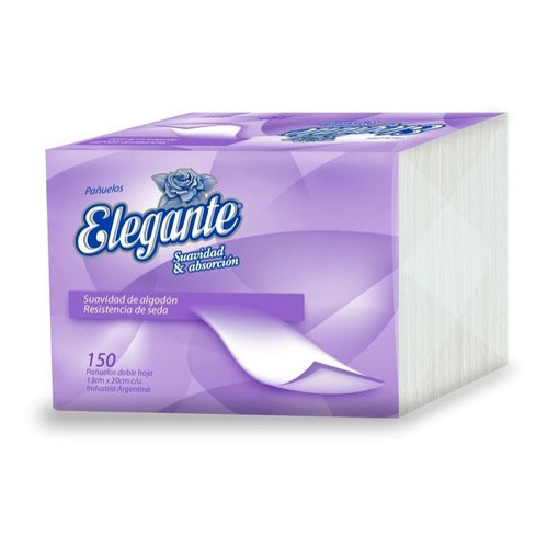 ELEGANTE PAÑUELOS DOBLE HOJA x150u